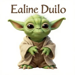 romance novel cover with Yoda and Yaddle by Elaine Duillo