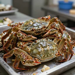 Best crabs having fun at work. High resolution. Hyper détailed. Extra realistic. 8k.