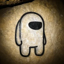 amongus cave painting