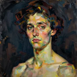 portrait of a gpu by greg rutkowski in the style of egon schiele