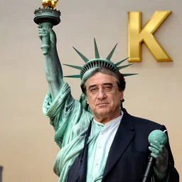 Danny DeVito as the statue of liberty, 8k, award winning photograph