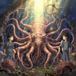 atrophy, entropy, and proteus vulgaris, by dan mumford, yusuke murata, makoto shinkai, ross tran, cosmic, heavenly, god rays, intricate detail, cinematic, cel shaded, unreal engine, featured on artstation, pixiv
