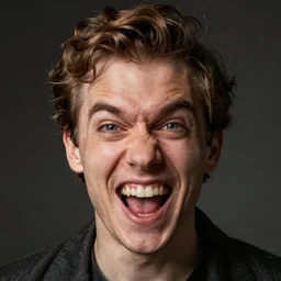 skrimpman making a ridiculous face