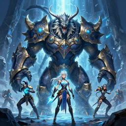 behemot boss of monster hunter world iceborn worldboss guild raid digital painting bioluminance alena aenami artworks in 4 k design by lois van baarle by sung choi by john kirby and artgerm style pascal blanche and magali villeneuve