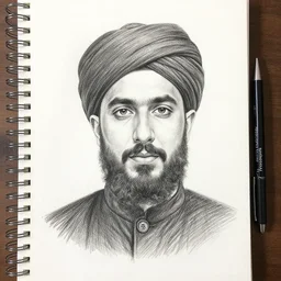 Hasan Piker pencil sketch