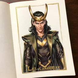 @LeeGarbett, Loki: AoA image Bookplate edition loki god of stories lee garbett art commission nycc2019 agent of asgard al ewing
