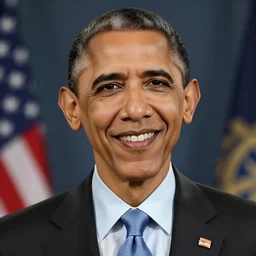 Obama as Samuel Rodrigues from Metal Gear Rising, 40nm lens, shallow depth of field, split lighting, smiling, 4k,