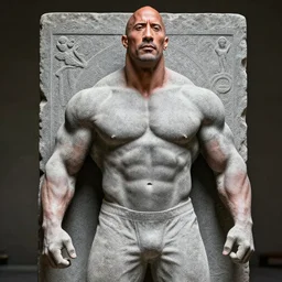 dwayne johnson made of stone