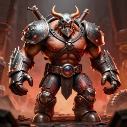 imp from Doom eternal in style of Heluva boss