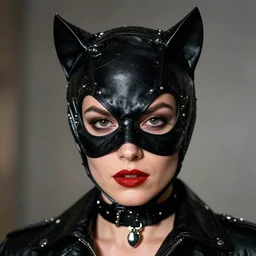 photograph of Catwoman by Steve McCurry, headshot