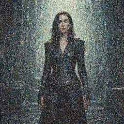 photo of Milla Jovovich as a Borg by Ansel Adams, highly detailed, 8k, wide shot, f8
