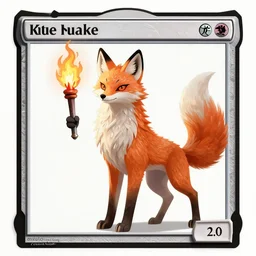 mtg, kitsune holding torch, fox standing, intricate, elegant, highly detailed, digital painting, artstation, concept art, smooth, sharp focus, illustration, daren bader, carl critchlow, mucha, bouguereau, rutkowski