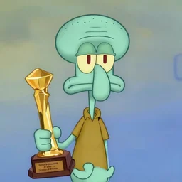 masterpiece joe biden as handsome squidward, studio lighting, award winning photo