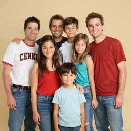 family photo, still from a Disney Channel comedy, 2008 cinematography