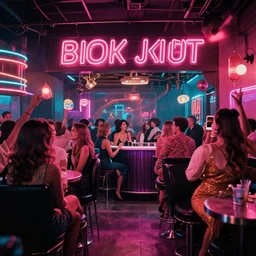 1960's nightclub digital art