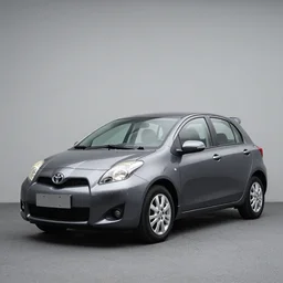 a grey toyota yaris 2008 1.3 sol in space