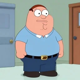 Peter Griffin starring in a cameo in Seinfield