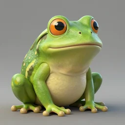 A frog with fur, semi realistic, trending on art station
