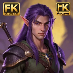 A professional digital portrait painting of a D&D druid, painted in the style of Arcane, 4k, digital art, trending on cgsociety, highly detailed, upper body shot, shallow depth of field, purple and yellow lighting, professional lighting, airbrush,