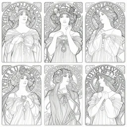 a detailed pattern of exquisite and delicate line work, by alphonse mucha, rodolphe bresdin, harry clarke, digital art, art nouveau, very detailed
