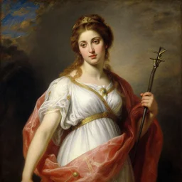 Romanticism painting of a Greek Princess