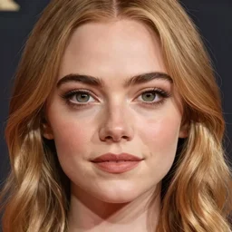 emma stone portrait by vince ruz, cartoon face, pixar - inspired, glamorous, character art, digital illustration, big eyes, triangular face, semirealism, realistic shaded perfect face, fine details, realistic shaded lighting