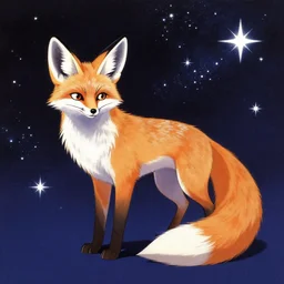 album cover art for the otherworldly fennec fox of the stars akihiko yoshida