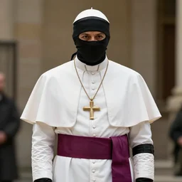 pope dressed as a ninja