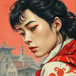 the akira. highly detailed, digital painting, watercolor, soviet realism, engraving, artstation, concept art, smooth, sharp focus, vivid grunge, manga, illustration, unreal engine 5, 8 k, art by bilibin and kilian eng and kuvshinov and malevich and mucha