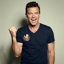 A photo of Rick Astley rick rolling you