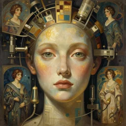 unique automaton, surreal, fantasy, intricate, dramatic lighting, emotionally evoking symbolic metaphor, painterly, highly detailed, digital painting, artstation, concept art, golden ratio, smooth, face in focus, sharp focus, illustration, art by John Collier and Krenz Cushart and Artem Demura and Alphonse Mucha and Albert Aublet