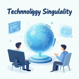 illustration of the concept of technological singularity