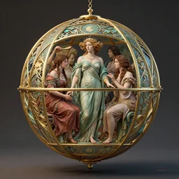 the orb of eternity, art nouveau, by maria sibylla merian and ( ( ( ( ( ( ( john william waterhouse ) ) ) ) ) ) ) and ( ( ( lisa frank ) ) ), 8 k, octane render, 3 d render
