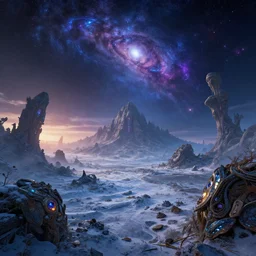reclaimed by nature by martin johnson heade, laser cgsociety cosmic at night azeroth dieselpunk apocalyptic at winter at dawn galactic biopunk futuristic myst gem fisheye uv light alien elysian, archdaily, wallpaper, highly detailed, trending on artstation.