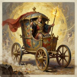 the chariot from major arcana character concept art, digital painting, mixed media, trending on artstation and deviantart, epic composition, magnum opus, highly detailed, 8 k