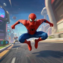spiderman is in rocket league, photo