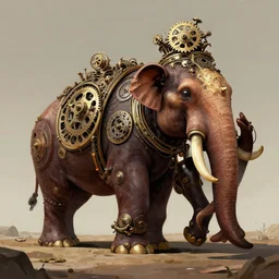 “ a clockwork steampunk mammouth”