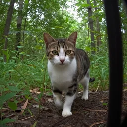 a catgirl caughton trail cam