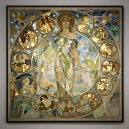 ouroboros by alphonse mucha