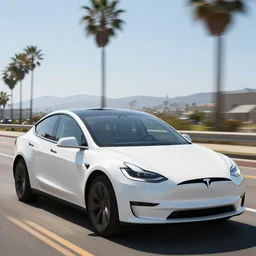 elon musk driving a tesla in california