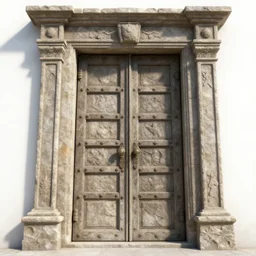the massive ancient stone door, fantasy art by donato giancola and greg rutkowski, symmetry!!