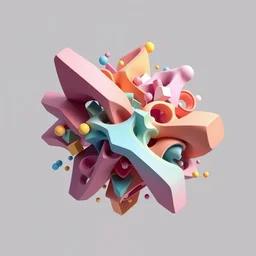 abstract 3 d art