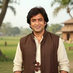 a portrait of a character in a scenic environment by Dabboo Ratnani