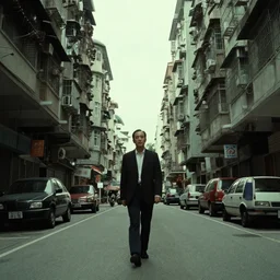 wong kar wai love movie scene. wide angle