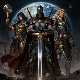 epic sword and planet animated series on netflix, dark gritty pulp scifi fantasy, 8 k, heavy influences from frank frazetta and boris vallejo