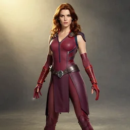 Jean Elaine Grey Summers (Phoenix)  from the X-Men fully fully costumed by William Adolphe Bouguereau