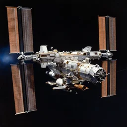 An oil painting of the International Space Station, dramatic lighting, trending on ArtStation, Unreal engine, 8k, Thomas Kinkade, Greg Rutkowski, anamorphic, Cinestill Cinematography