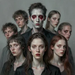 portrait, nightmare anomalies, artificial intelligence by dariusz zawadzki, kenneth blom, mental alchemy, james jean, pablo amaringo, naudline pierre, contemporary art, hyper detailed
