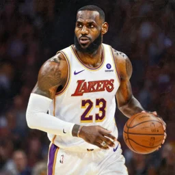 lebron james, oil painting