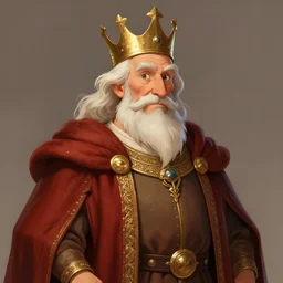 portrait of a medieval old king, artstation, cartoon, elegant, highly detailed, digital painting, concept art, smooth, sharp focus, illustration, art by don bluth, makoto shinkai, michel ocelot, jean giraud, atey ghailan, tom whalen